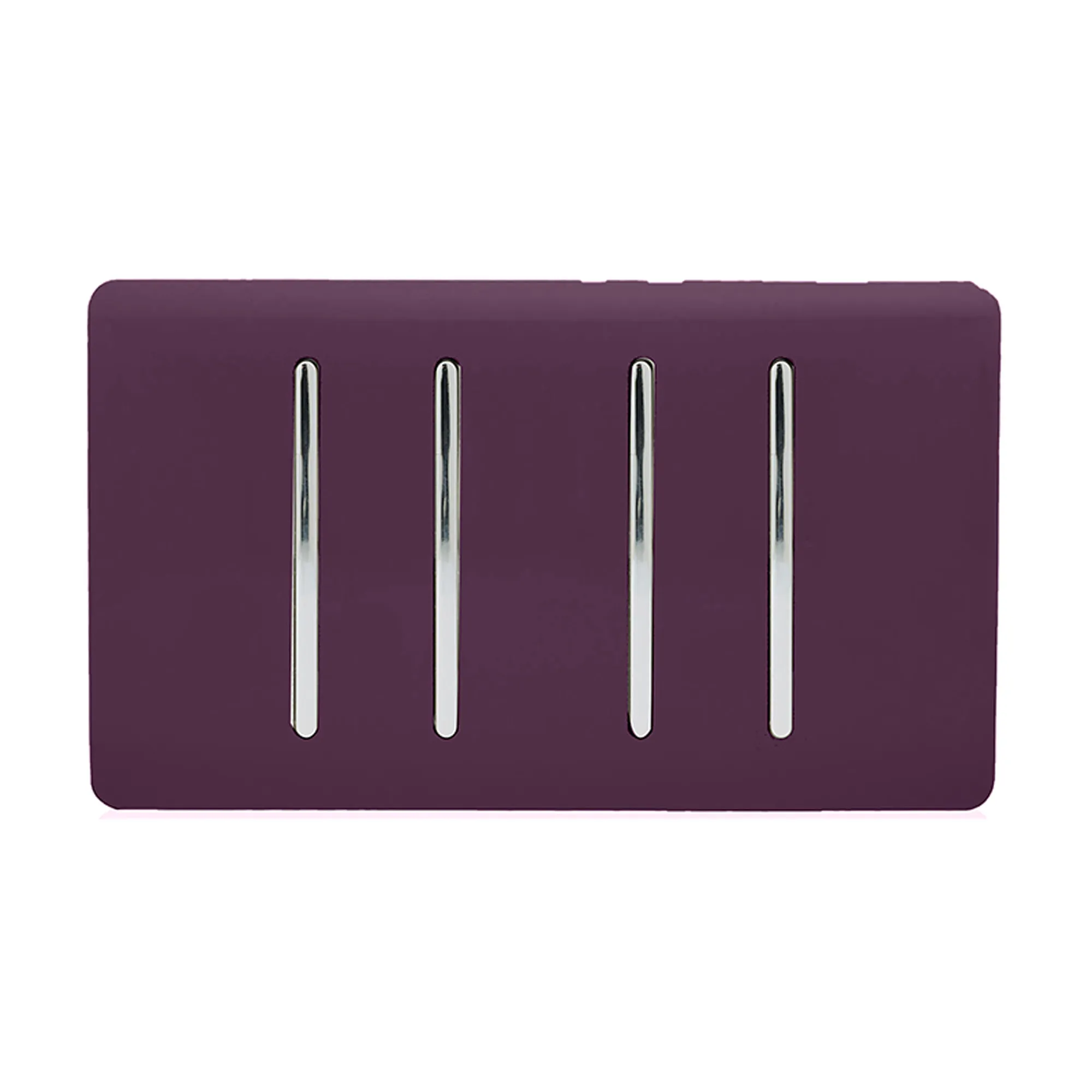 ART-SS44PL  4 Gang 2 Way 10 Amp Rocker Twin Plate Plum
